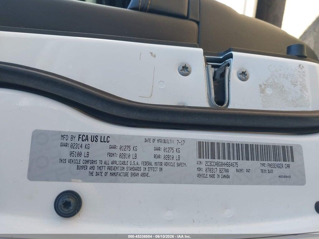 2C3CCABG8HH664675 2017 CHRYSLER 300 photo no. 9