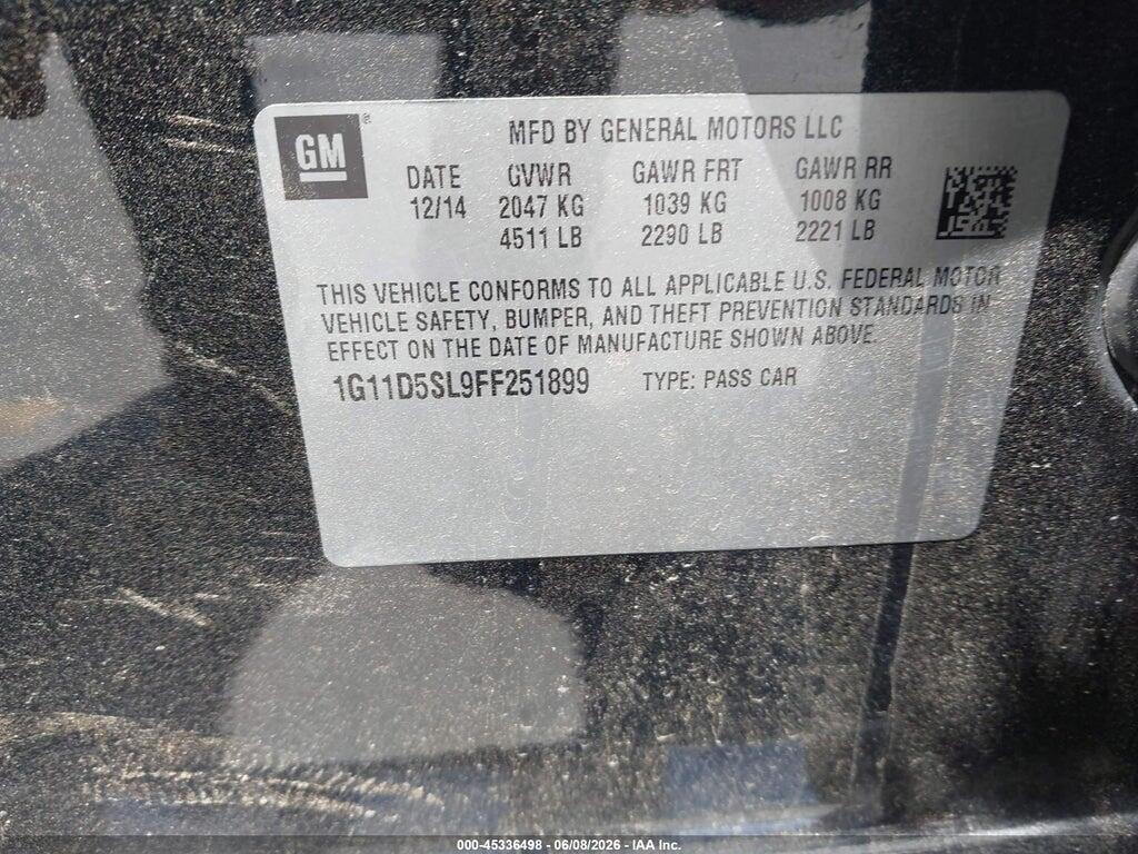 1G11D5SL9FF251899 2015 CHEVROLET MALIBU photo no. 9