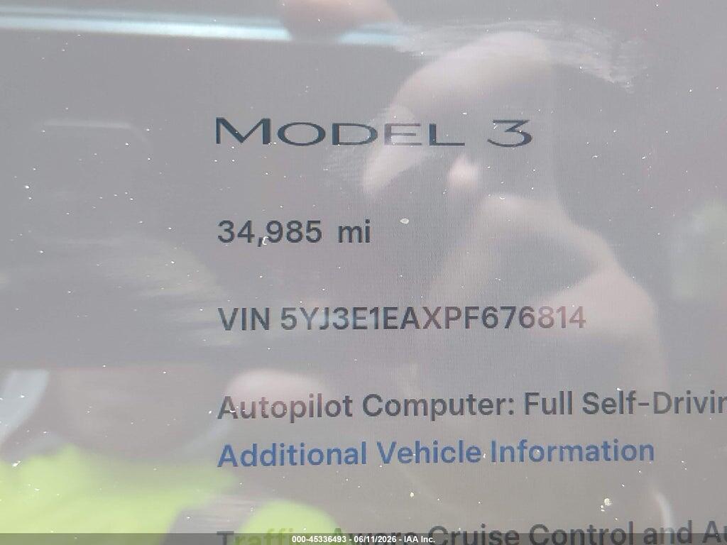 5YJ3E1EAXPF676814 2023 TESLA MODEL 3 photo no. 7