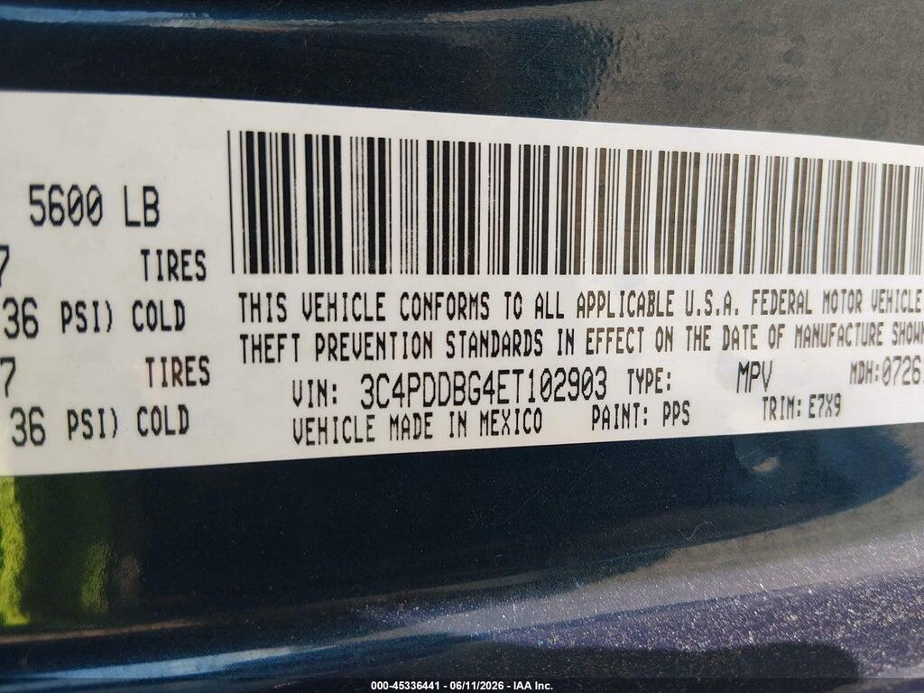 3C4PDDBG4ET102903 2014 DODGE JOURNEY photo no. 9