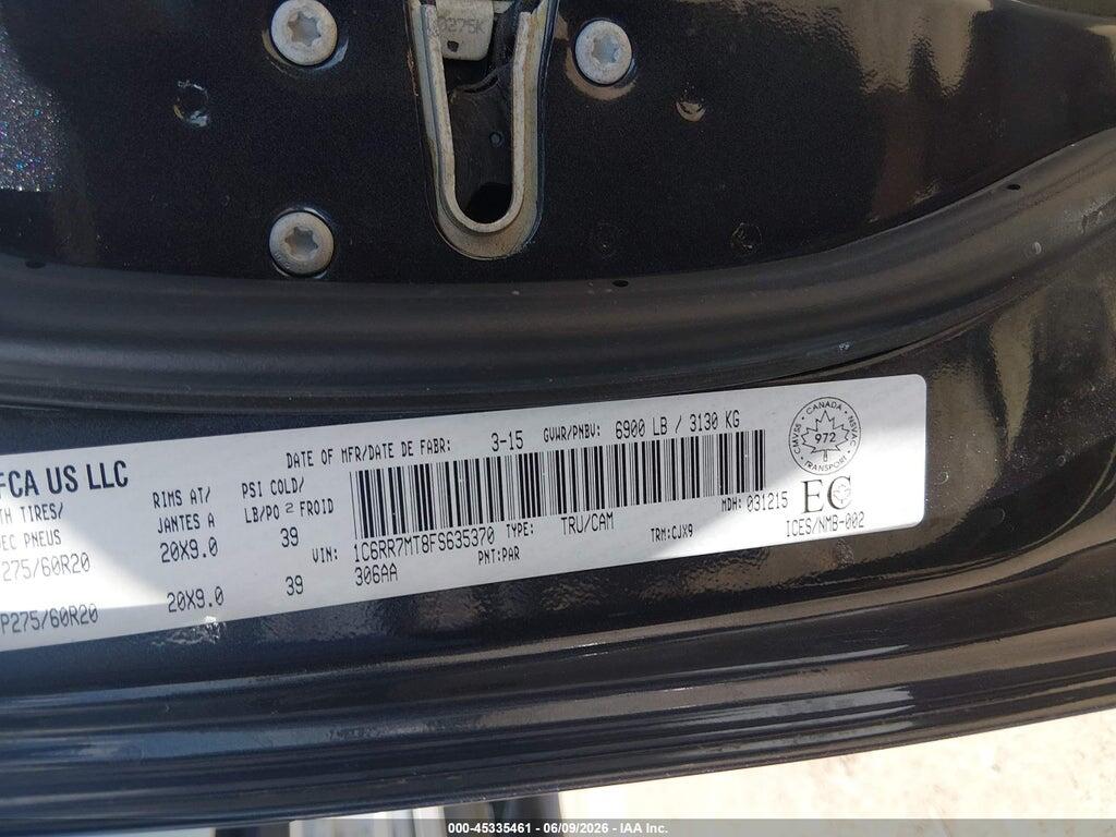 1C6RR7MT8FS635370 2015 RAM 1500 photo no. 8