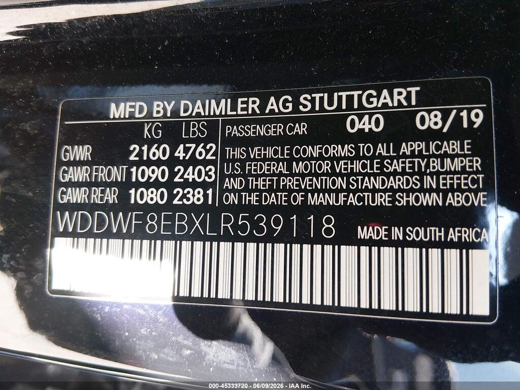 WDDWF8EBXLR539118 2020 MERCEDES-BENZ C 300 photo no. 9