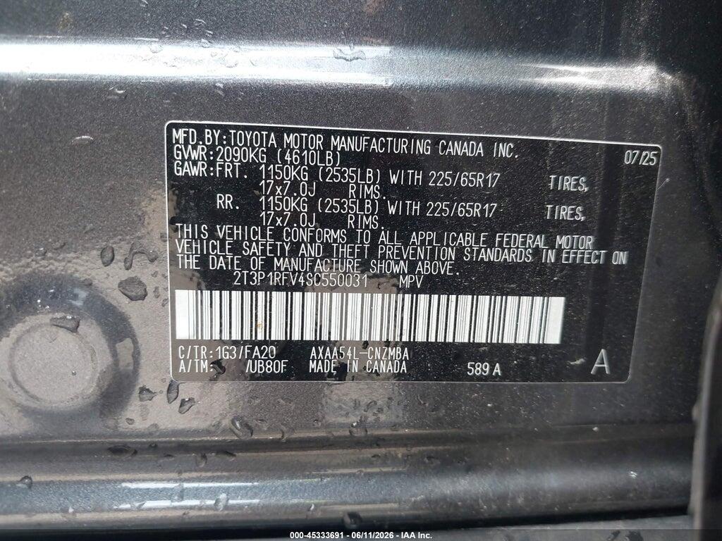 2T3P1RFV4SC550031 2025 TOYOTA RAV4 photo no. 9