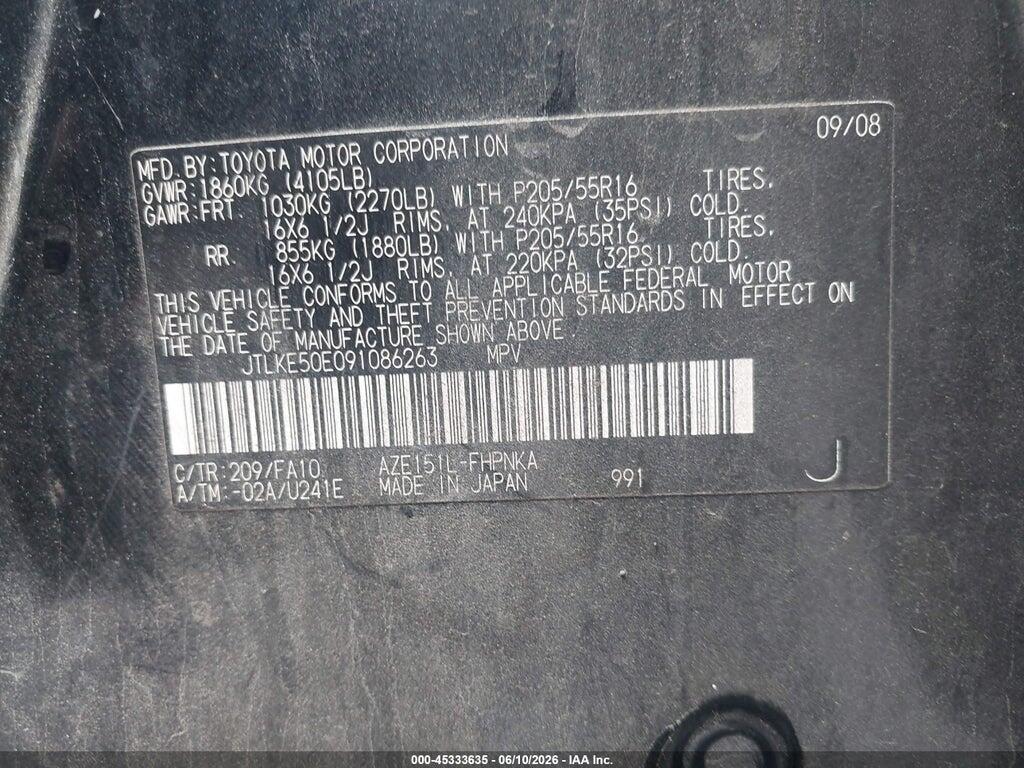JTLKE50E091086263 2009 SCION XB photo no. 9