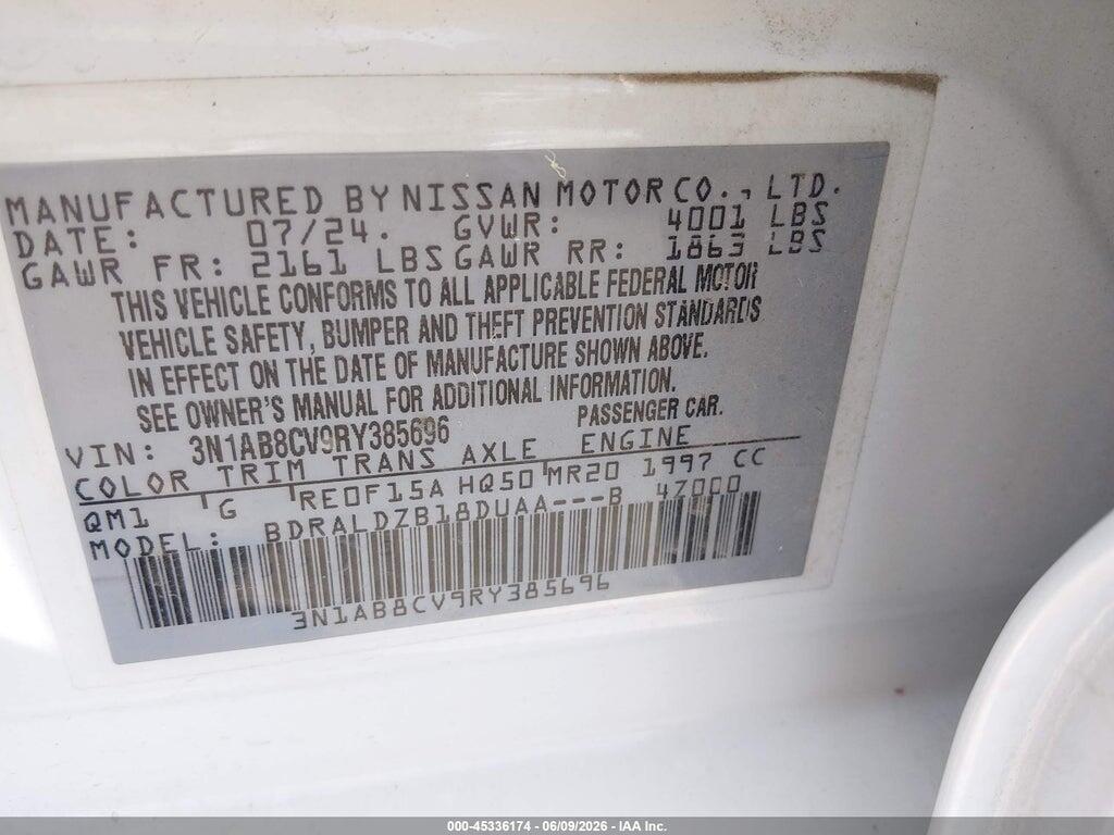 3N1AB8CV9RY385696 2024 NISSAN SENTRA photo no. 9