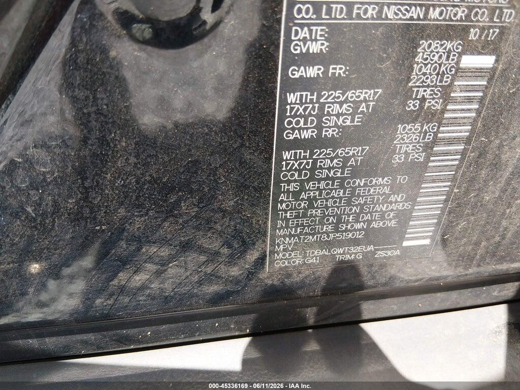 KNMAT2MT8JP519012 2018 NISSAN ROGUE photo no. 9
