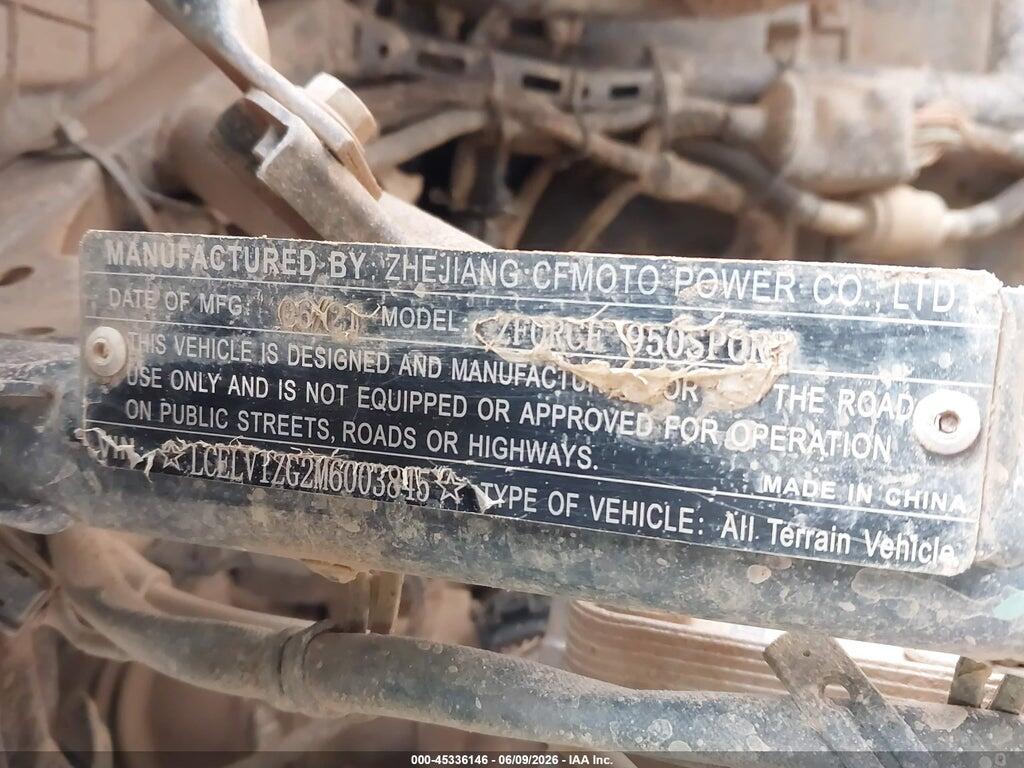 LCELV1ZG2M6003845 2021 CF MOTO ZFORCE photo no. 10