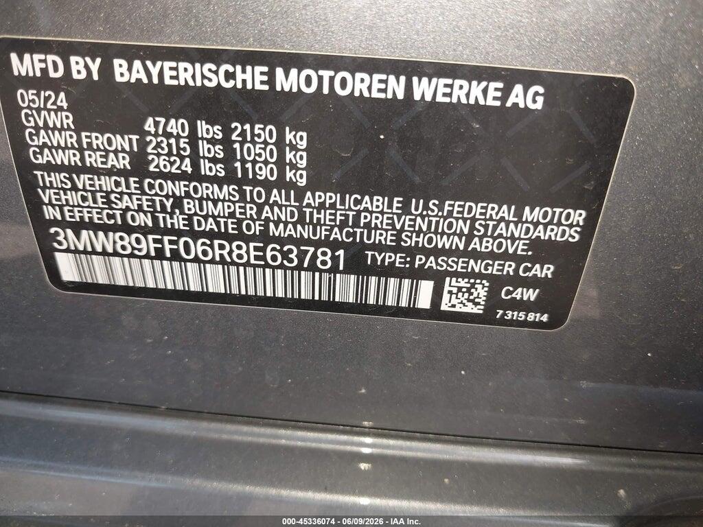 3MW89FF06R8E63781 2024 BMW 330I photo no. 9
