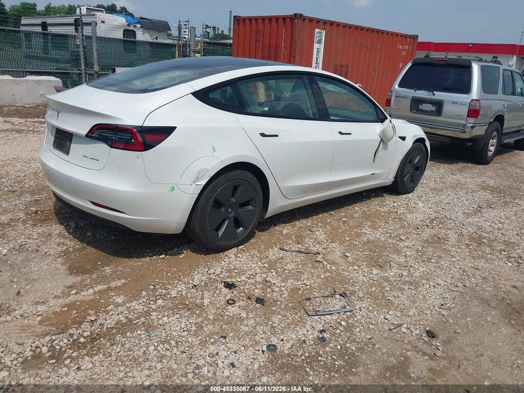 5YJ3E1EBXNF192910 2022 TESLA MODEL 3 photo no. 4