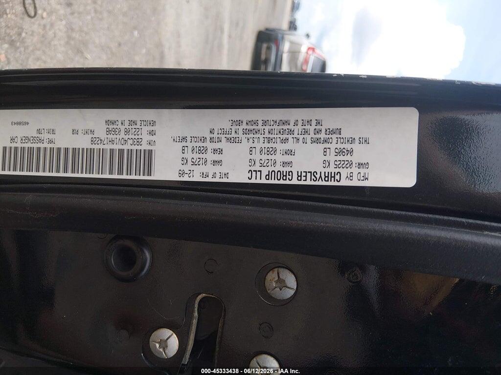 2B3CJ4DV1AH174228 2010 DODGE CHALLENGER photo no. 9