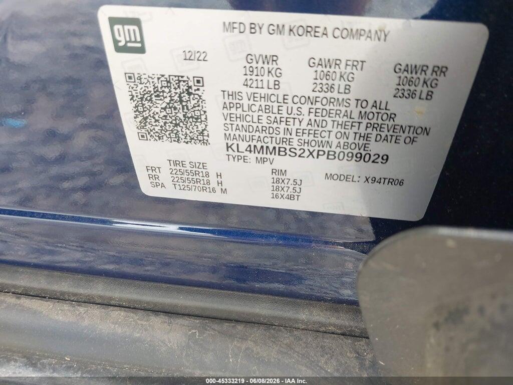 KL4MMBS2XPB099029 2023 BUICK ENCORE GX photo no. 9