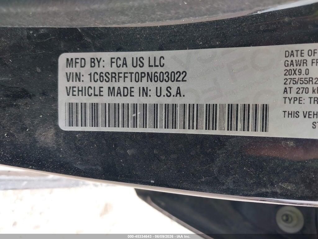 1C6SRFFT0PN603022 2023 RAM 1500 photo no. 9