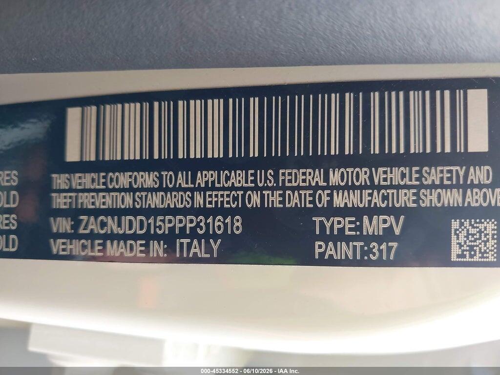 ZACNJDD15PPP31618 2023 JEEP RENEGADE photo no. 9