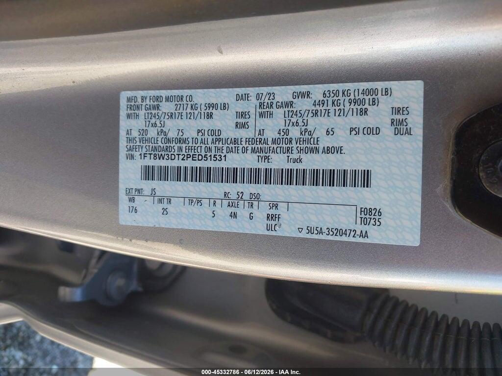 1FT8W3DT2PED51531 2023 FORD F-350 photo no. 9