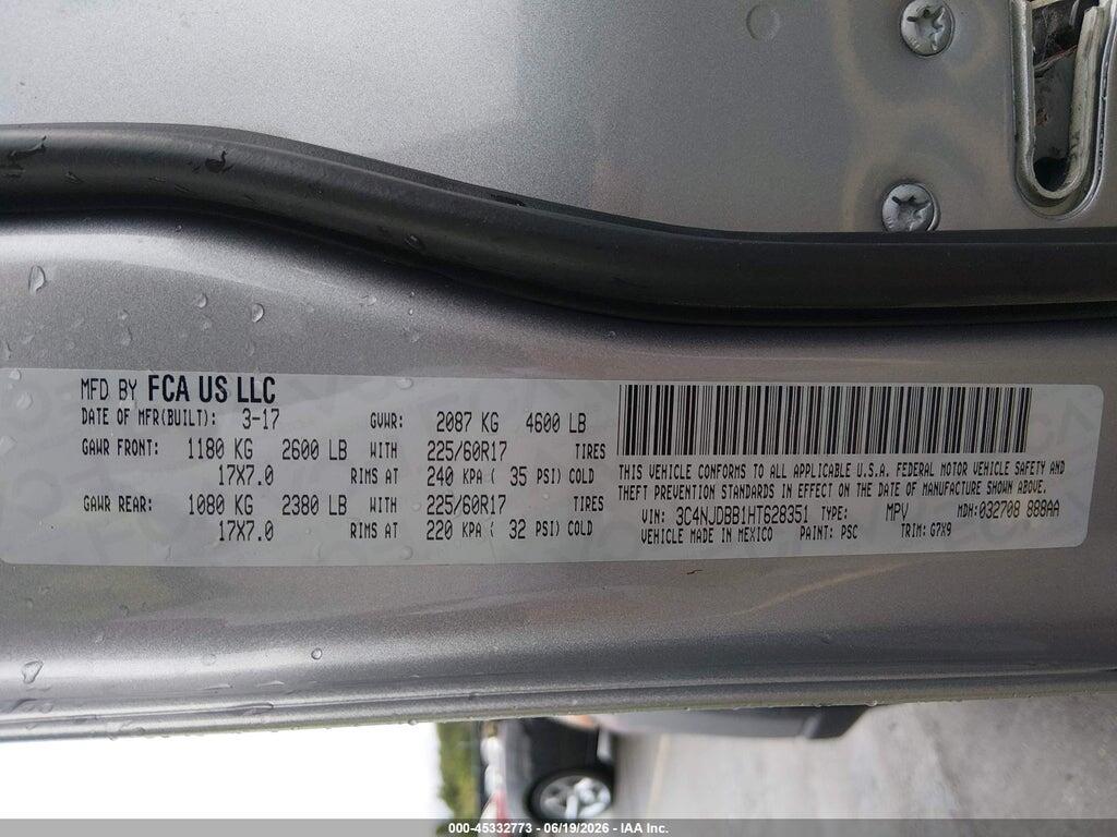 3C4NJDBB1HT628351 2017 JEEP NEW COMPASS photo no. 9