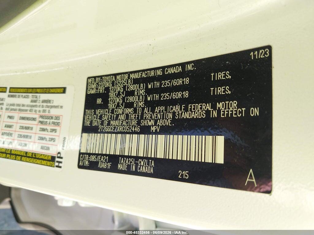 2T2GGCEZXRC052446 2024 LEXUS NX 350 photo no. 9