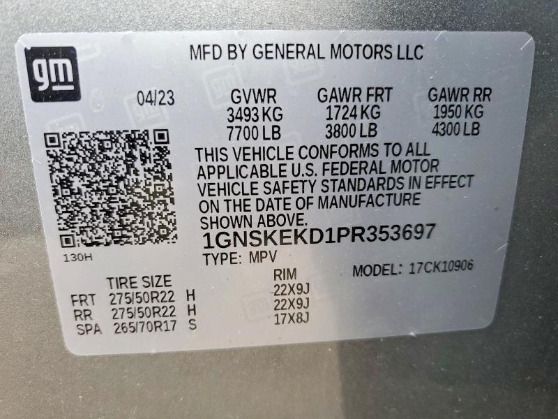 2023 CHEVROLET SUBURBAN K1500 RST — Фото 13 из 13