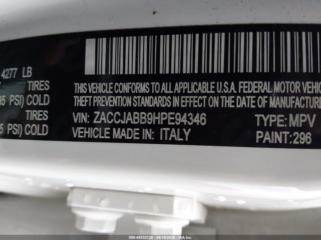 ZACCJABB9HPE94346 2017 JEEP RENEGADE photo no. 9