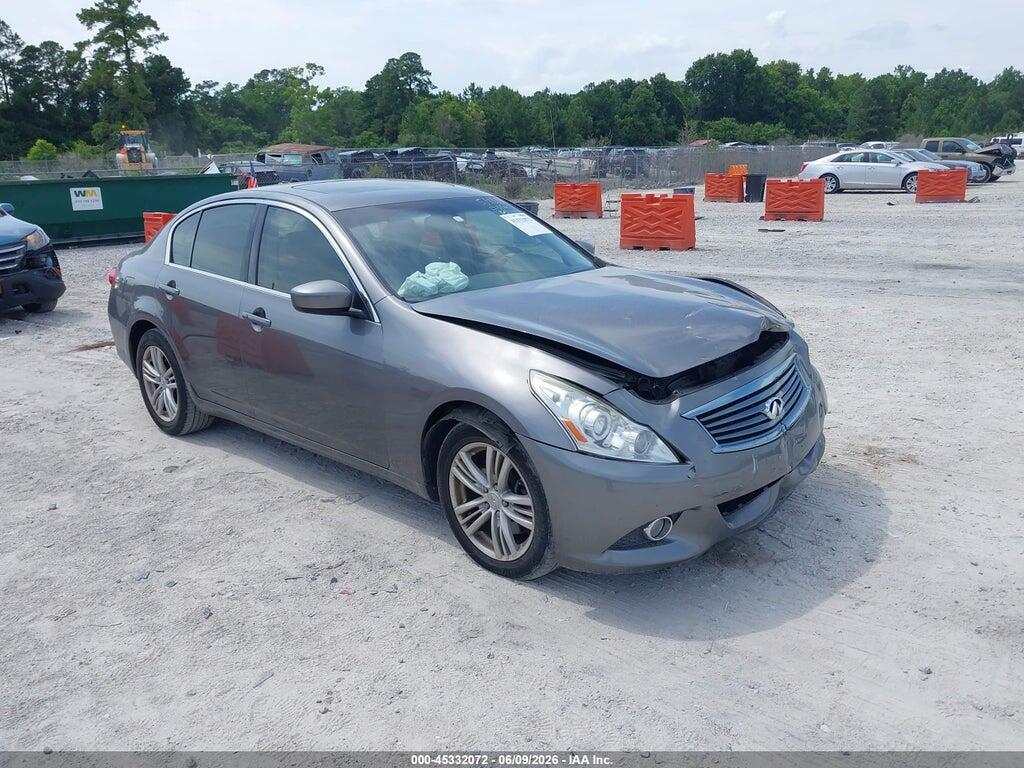 JN1DV6AR3CM861675 2012 INFINITI G25X photo no. 1