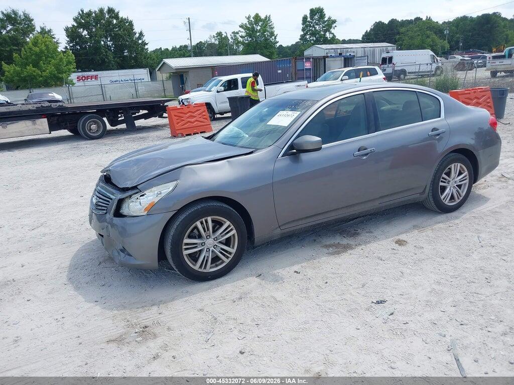 JN1DV6AR3CM861675 2012 INFINITI G25X photo no. 2