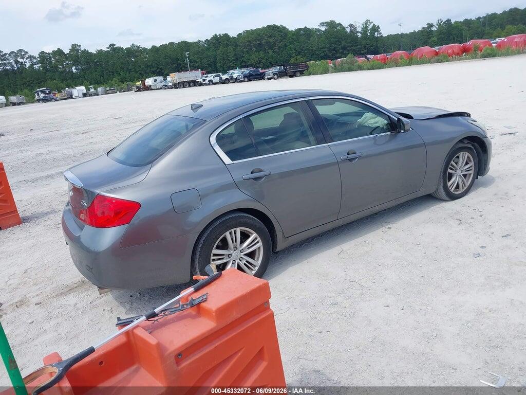 JN1DV6AR3CM861675 2012 INFINITI G25X photo no. 4