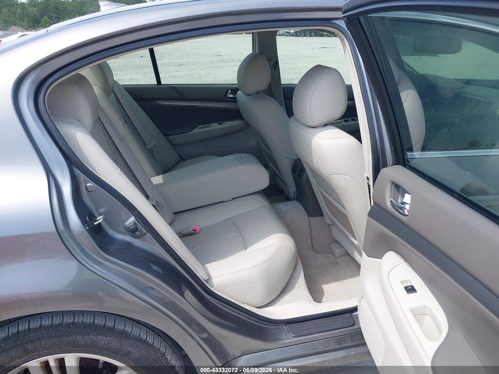 JN1DV6AR3CM861675 2012 INFINITI G25X photo no. 8