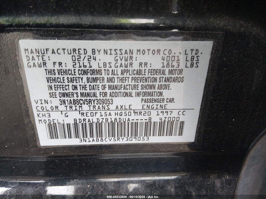 3N1AB8CV5RY309053 2024 NISSAN SENTRA photo no. 9