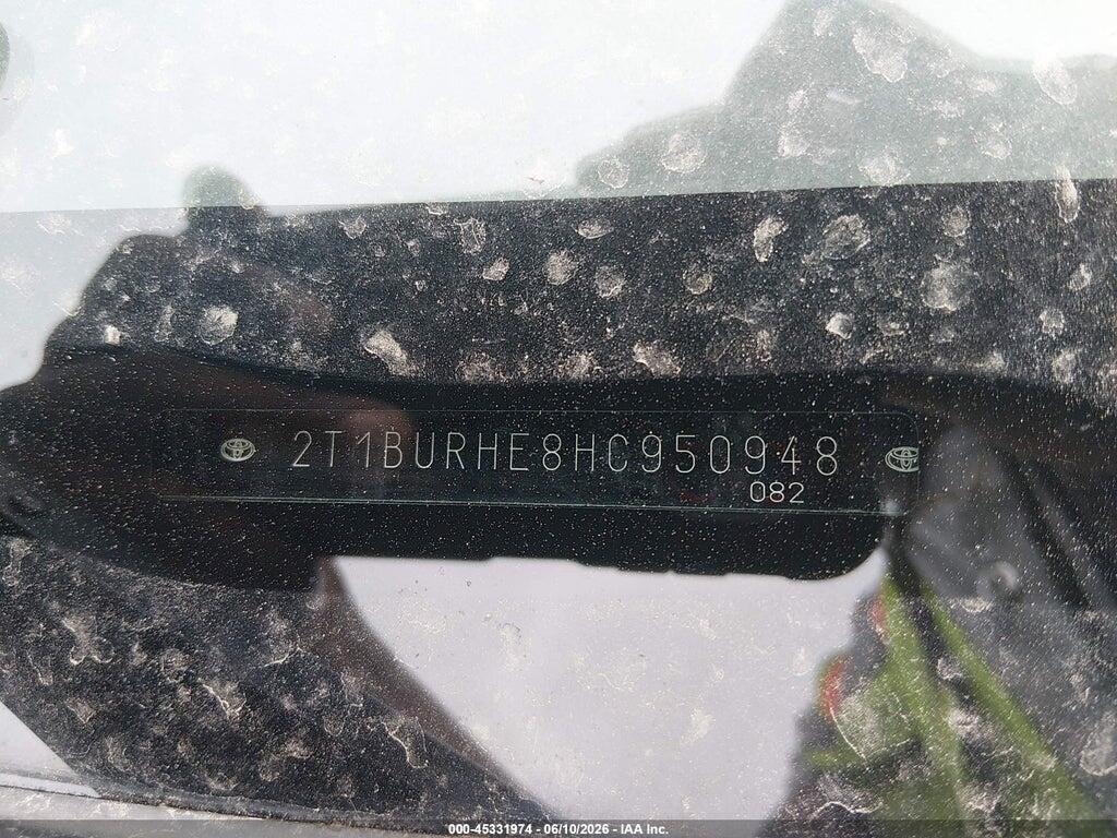 2T1BURHE8HC950948 2017 TOYOTA COROLLA photo no. 9