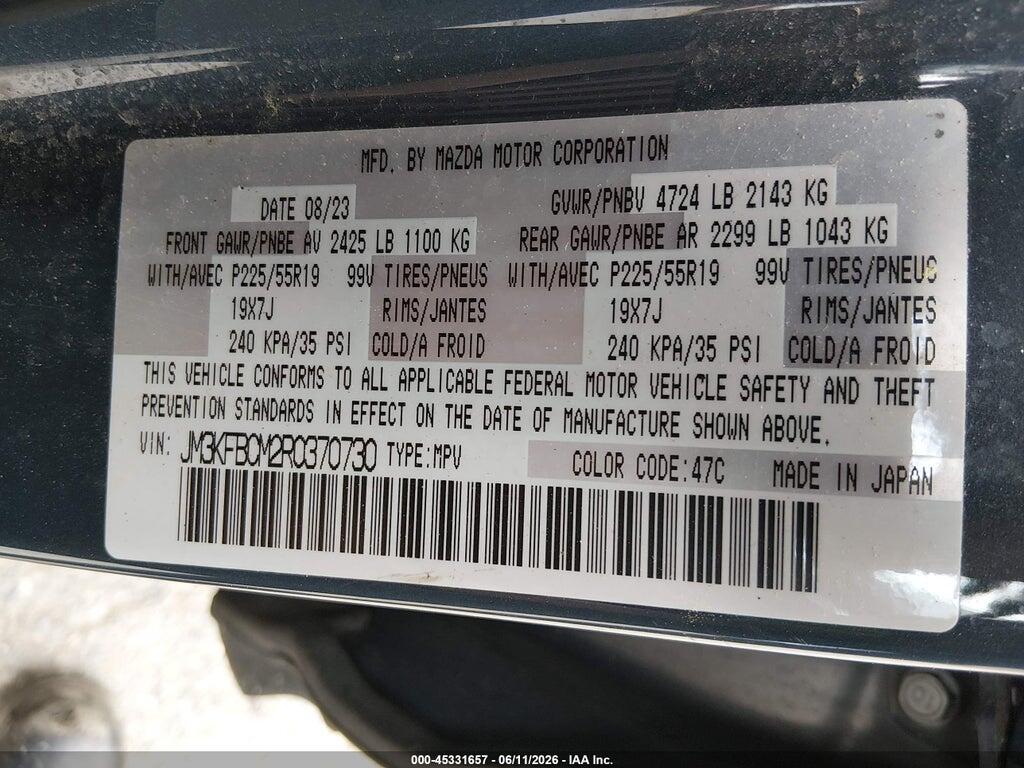 JM3KFBCM2R0370730 2024 MAZDA CX-5 photo no. 9