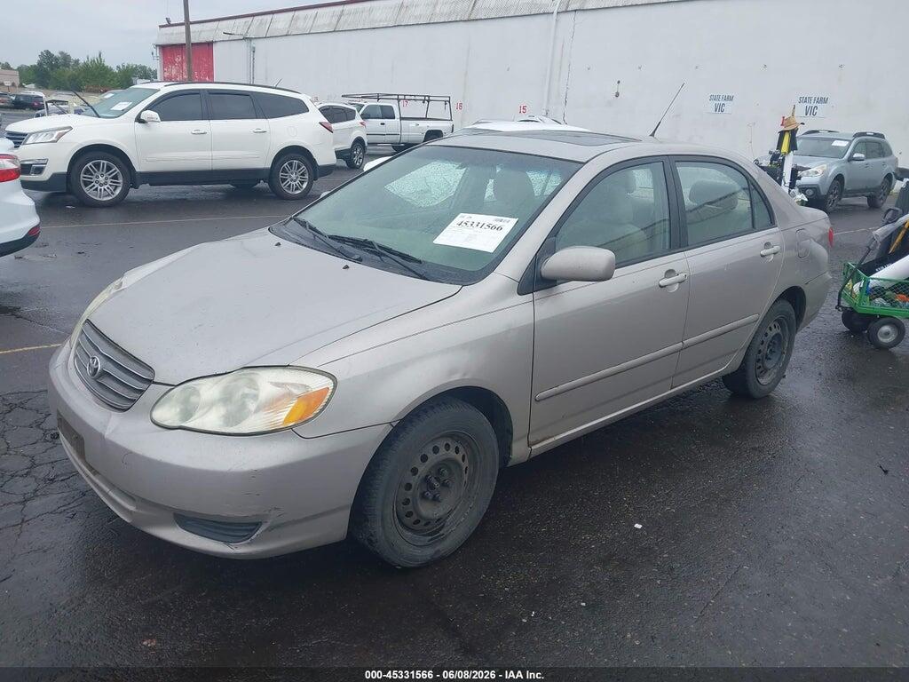 2T1BR32E03C109769 2003 TOYOTA COROLLA photo no. 2