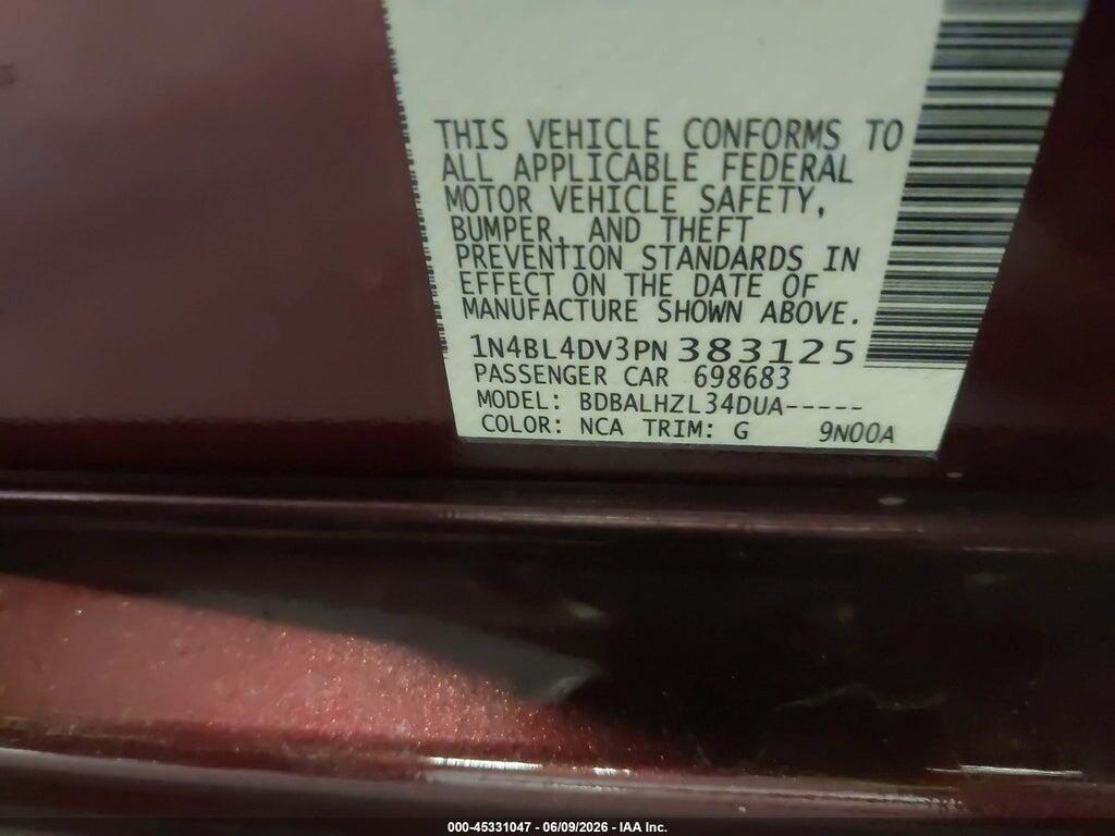 1N4BL4DV3PN383125 2023 NISSAN ALTIMA photo no. 9