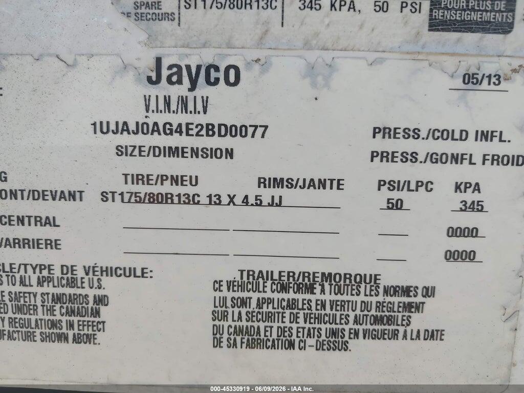 1UJAJ0AG4E2BD0077 2014 JAYCO JAY photo no. 9