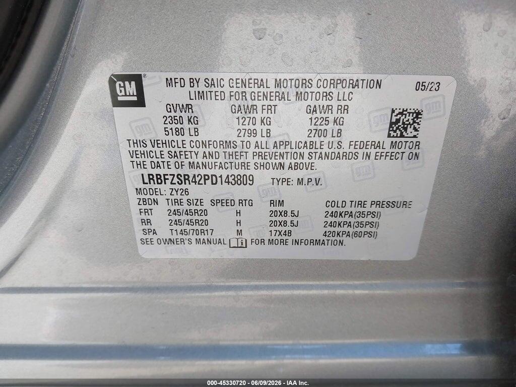 LRBFZSR42PD143809 2023 BUICK ENVISION photo no. 9