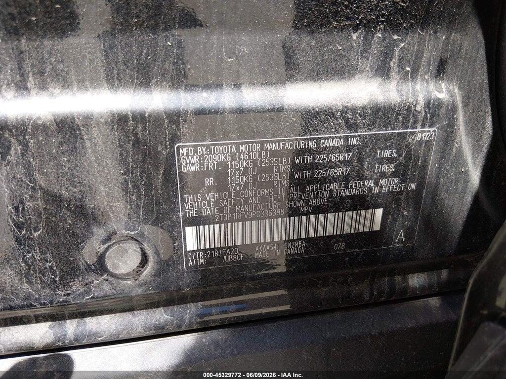 2T3P1RFV9PC336398 2023 TOYOTA RAV4 photo no. 9