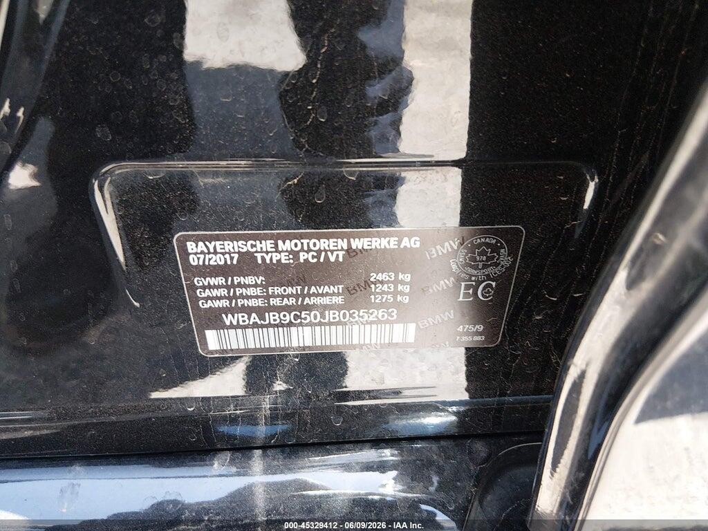 WBAJB9C50JB035263 2018 BMW M550I photo no. 9