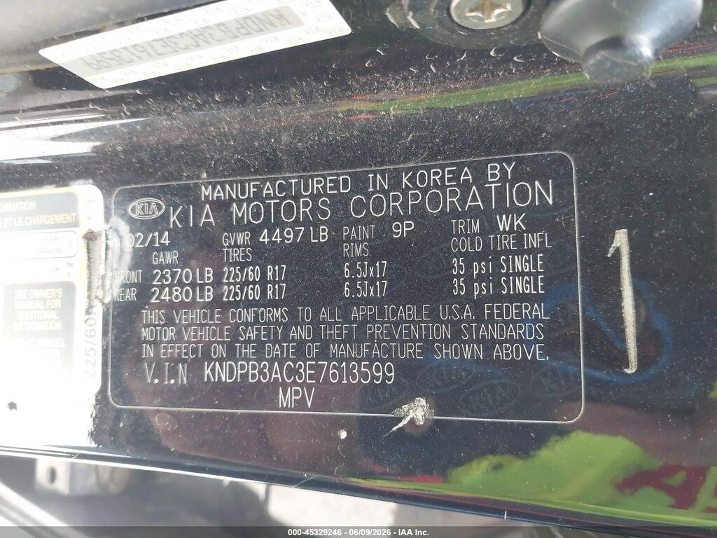KNDPB3AC3E7613599 2014 KIA SPORTAGE photo no. 9