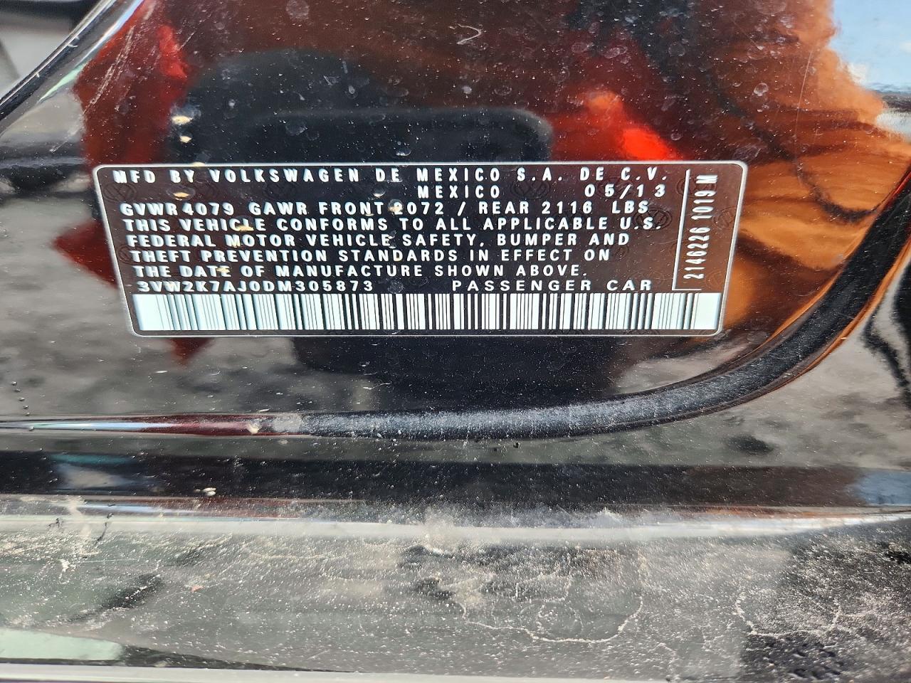 2013 VOLKSWAGEN JETTA BASE — Фото 13 из 13