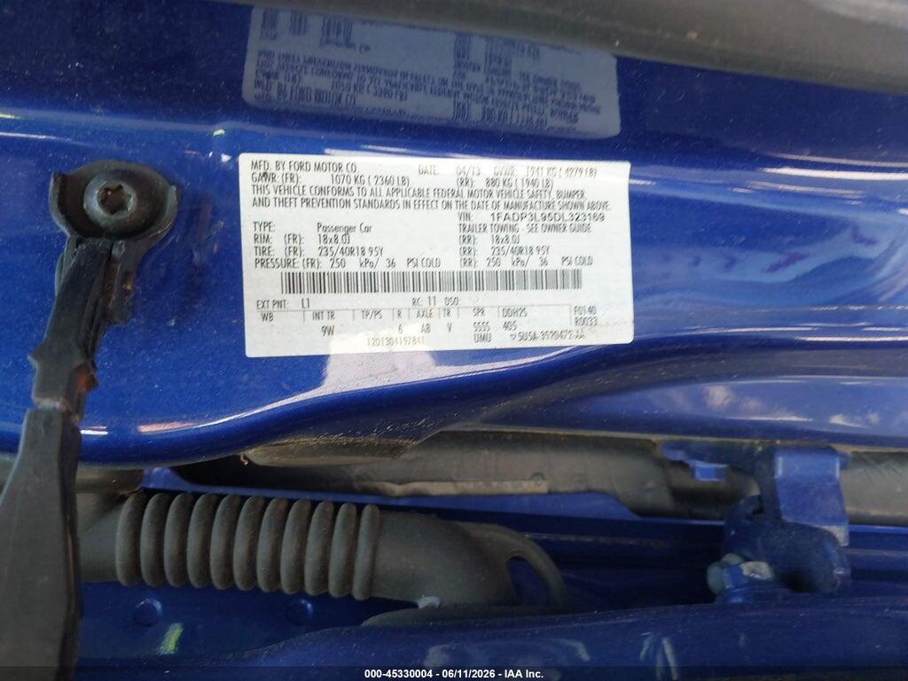 1FADP3L95DL323169 2013 FORD FOCUS ST photo no. 9