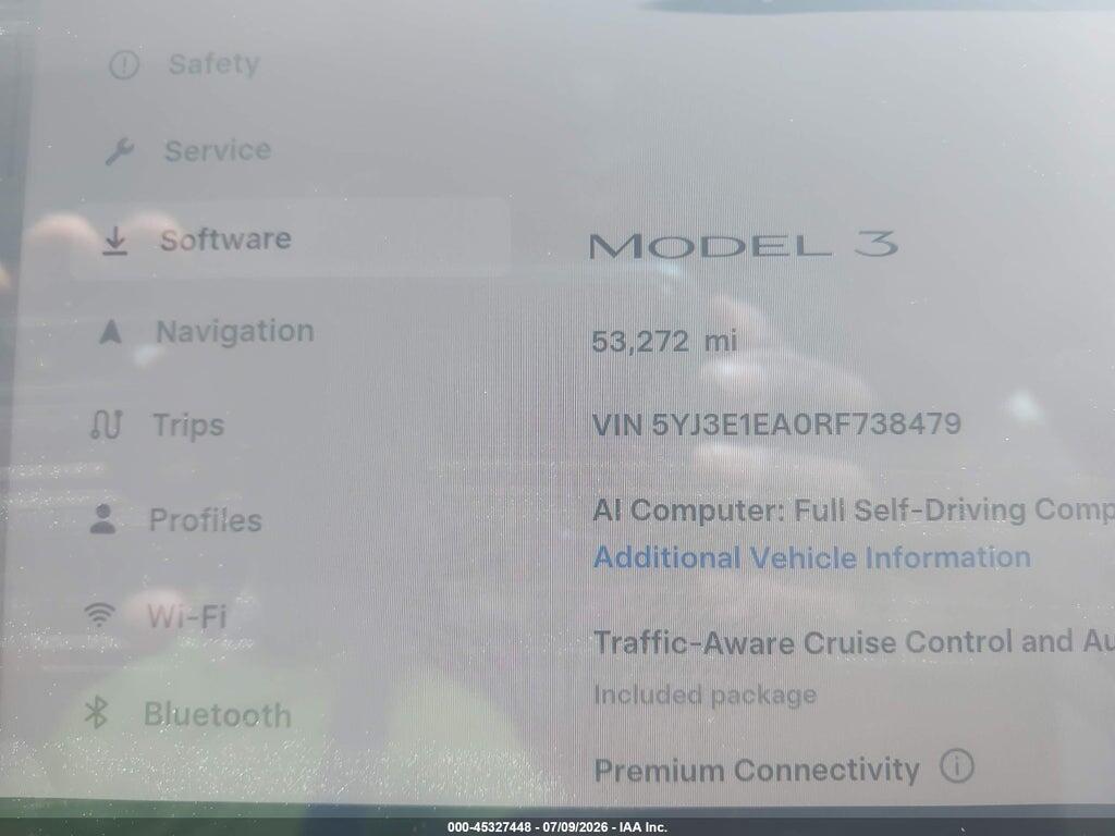 5YJ3E1EA0RF738479 2024 TESLA MODEL 3 photo no. 7
