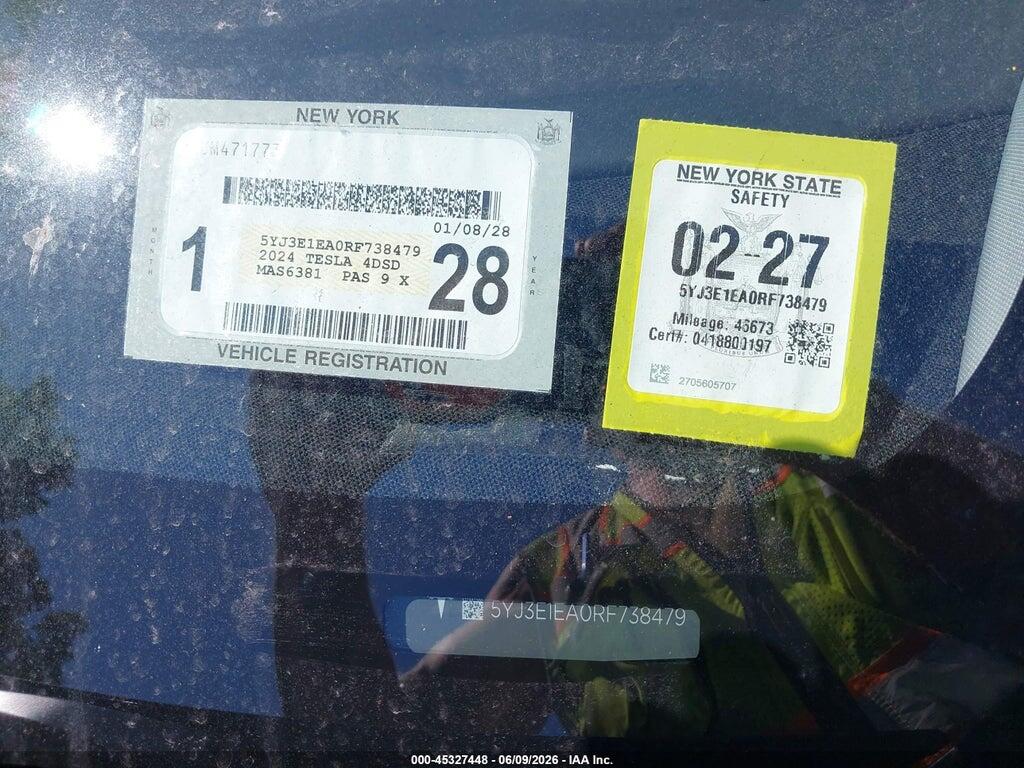 5YJ3E1EA0RF738479 2024 TESLA MODEL 3 photo no. 9