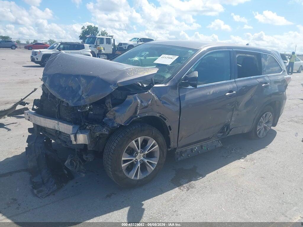 5TDBKRFH3FS199250 2015 TOYOTA HIGHLANDER photo no. 2