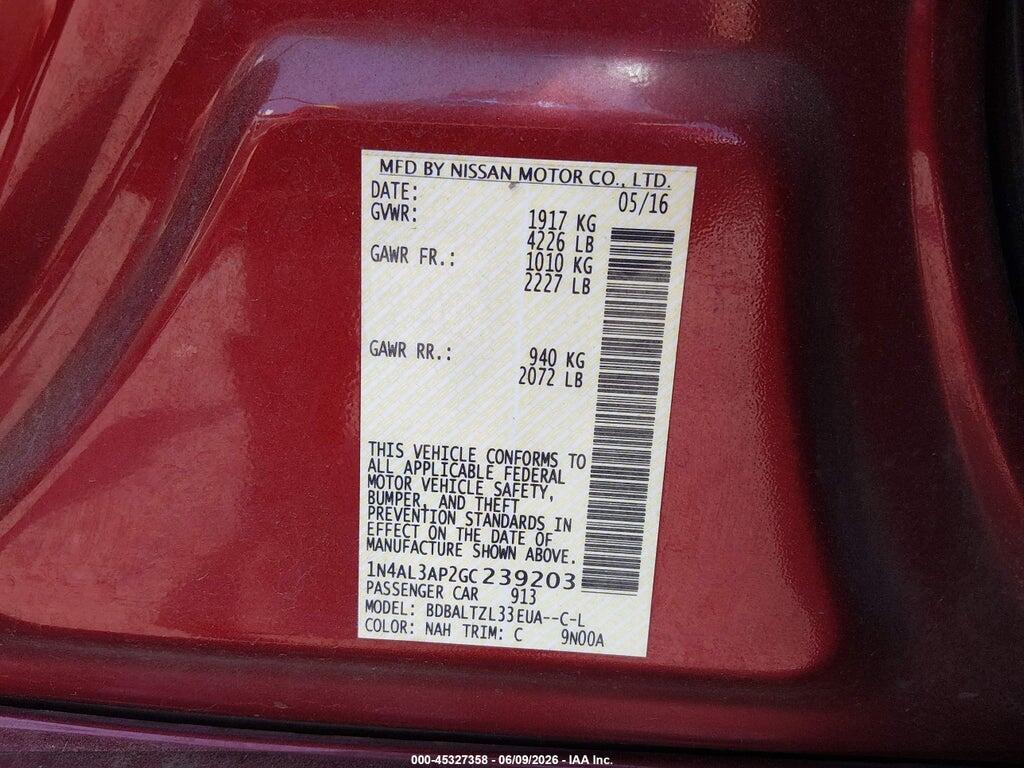 1N4AL3AP2GC239203 2016 NISSAN ALTIMA photo no. 9