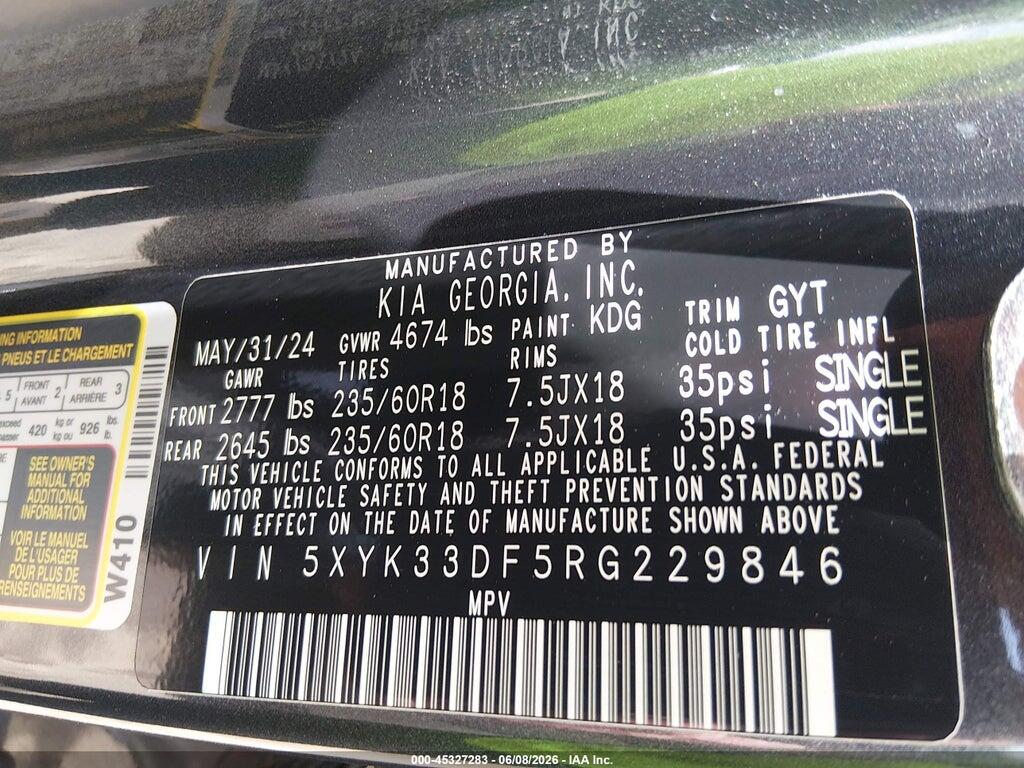 5XYK33DF5RG229846 2024 KIA SPORTAGE photo no. 9