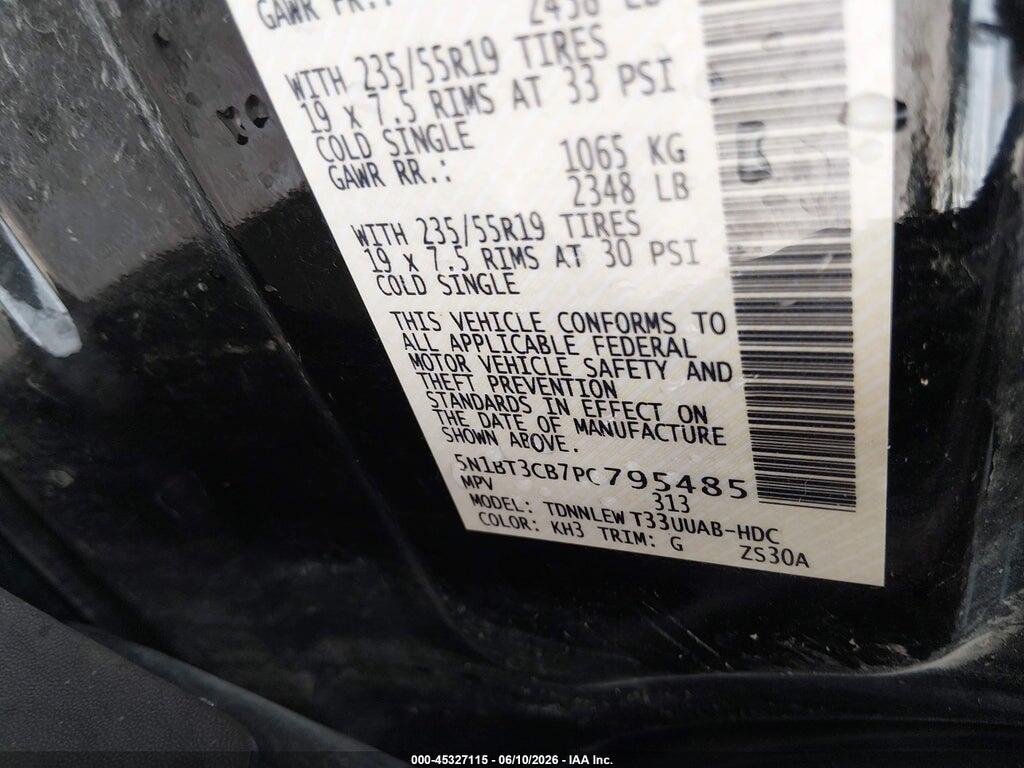 5N1BT3CB7PC795485 2023 NISSAN ROGUE photo no. 9
