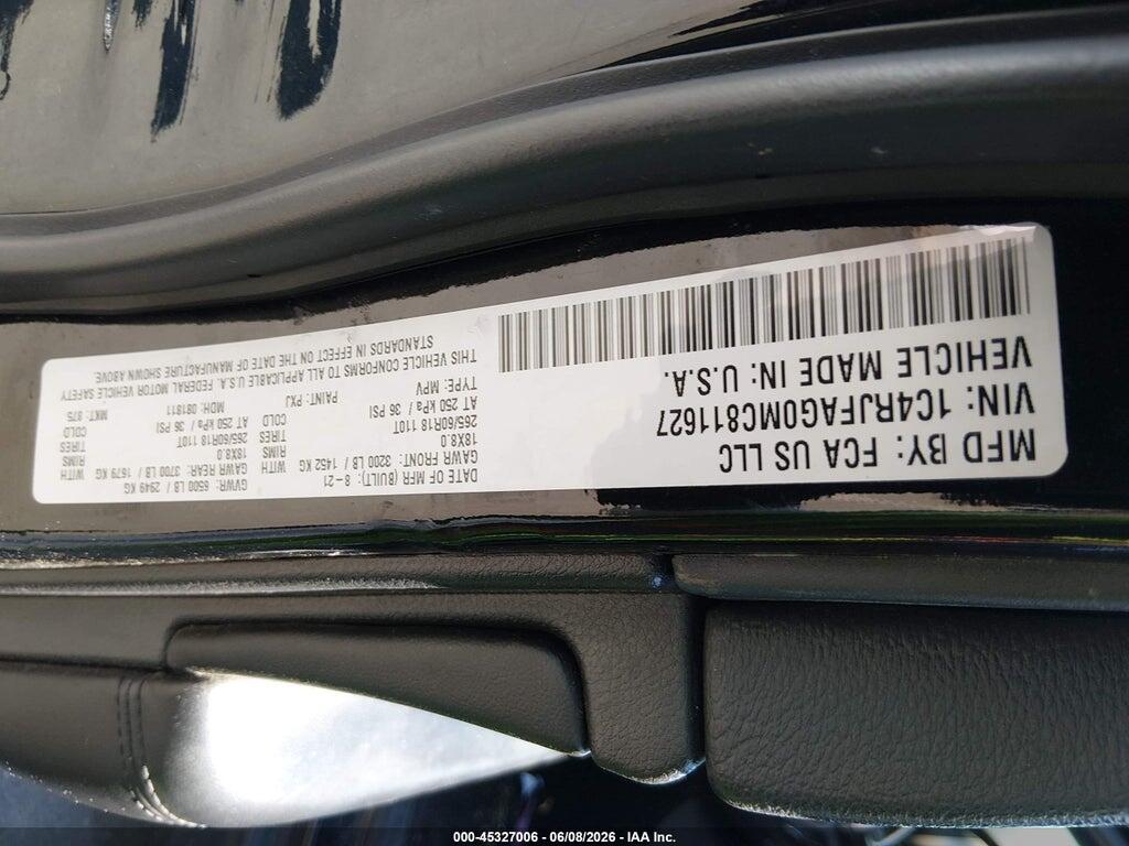 1C4RJFAG0MC811627 2021 JEEP GRAND CHEROKEE photo no. 9