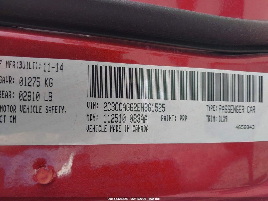 2C3CCAGG2EH361525 2014 CHRYSLER 300 photo no. 9