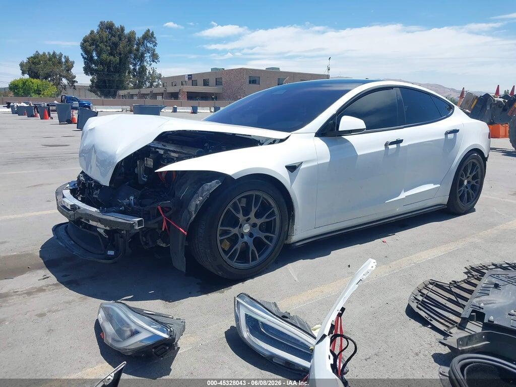 5YJSA1E65MF447262 2021 TESLA MODEL S photo no. 2