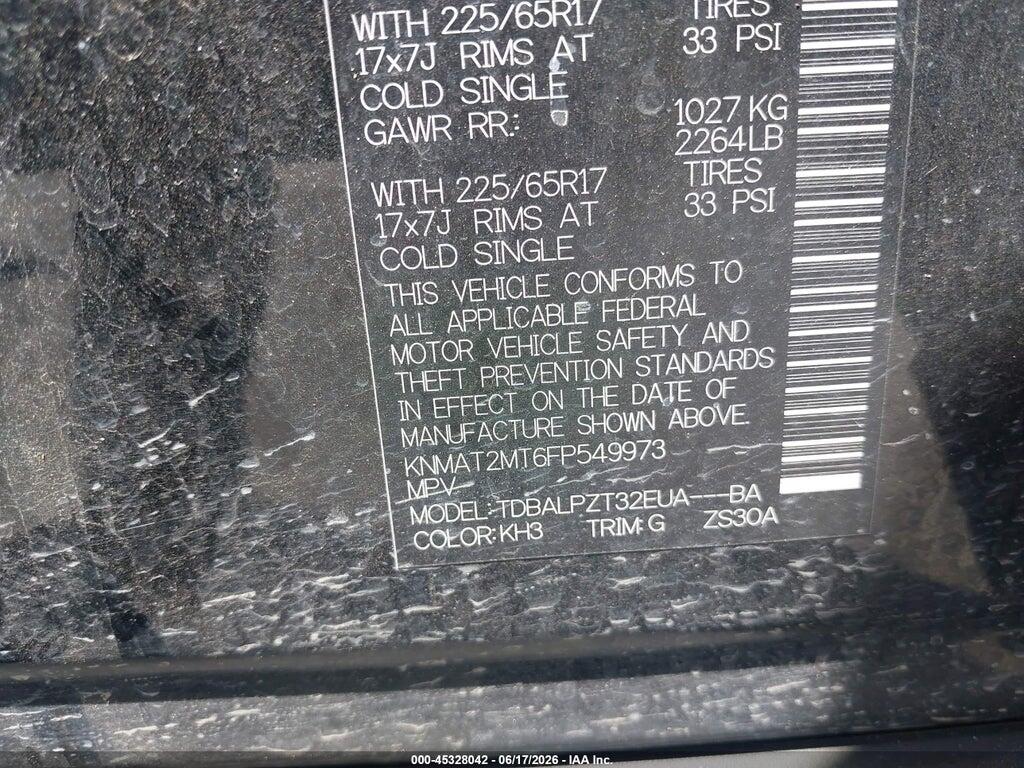 KNMAT2MT6FP549973 2015 NISSAN ROGUE photo no. 9