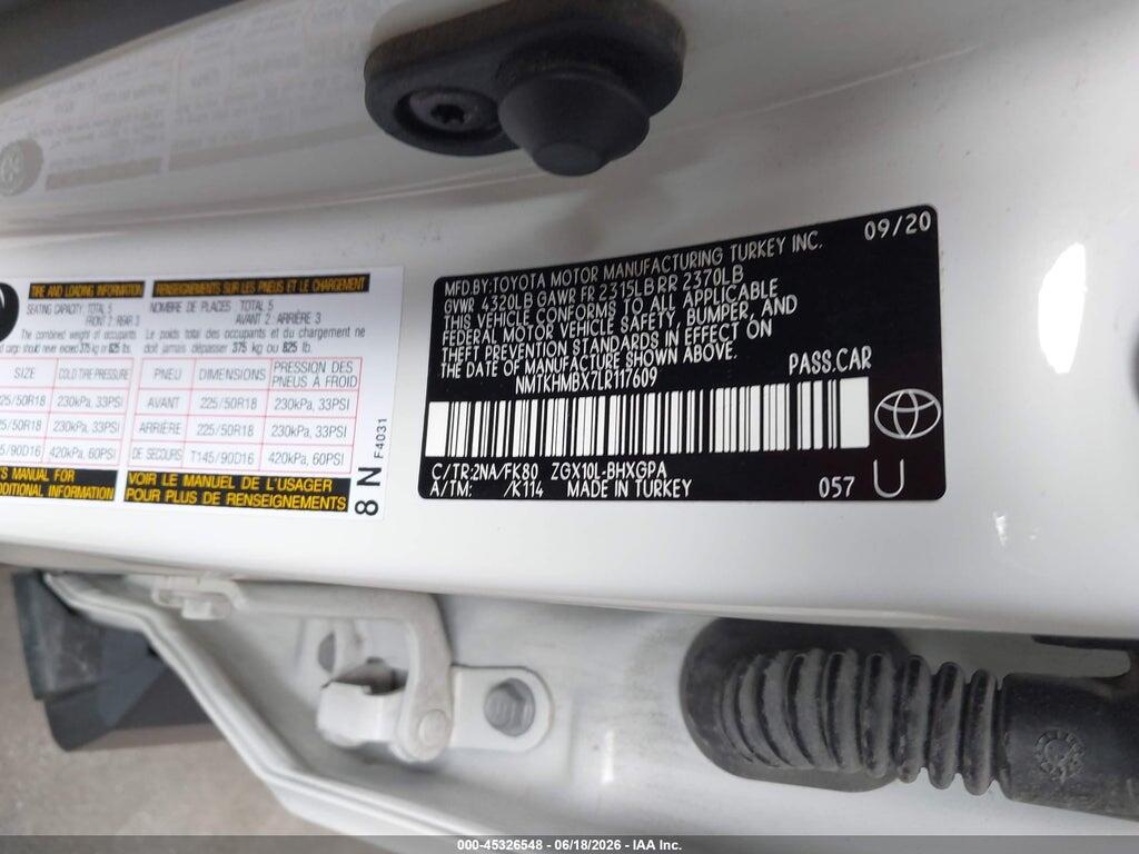 NMTKHMBX7LR117609 2020 TOYOTA C-HR photo no. 9