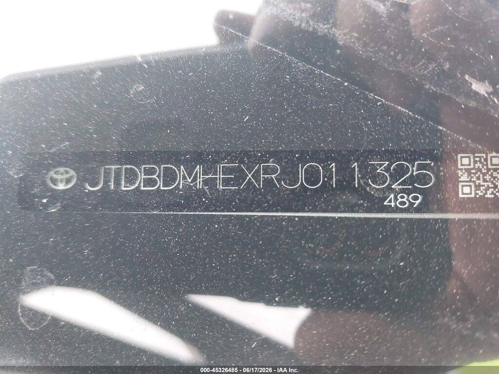 JTDBDMHEXRJ011325 2024 TOYOTA COROLLA photo no. 9